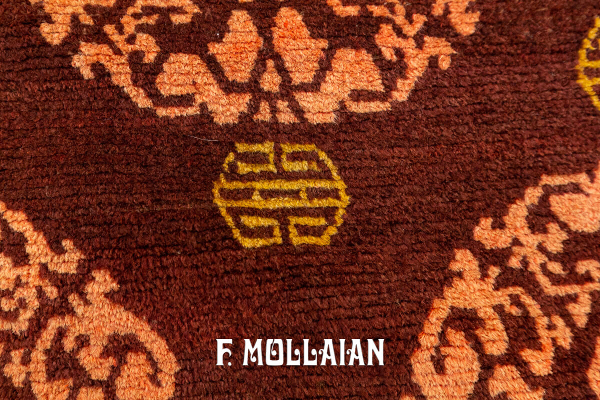 Antique Tibetan Rug for Meditation n°:731513